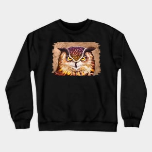 The watercolor owl Crewneck Sweatshirt